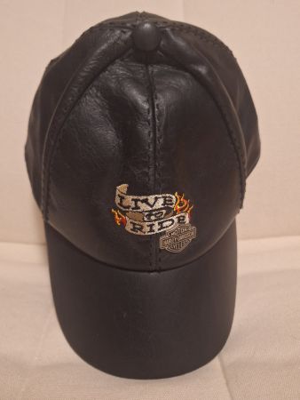 Harley Davidson cappello in vera 100% pelle