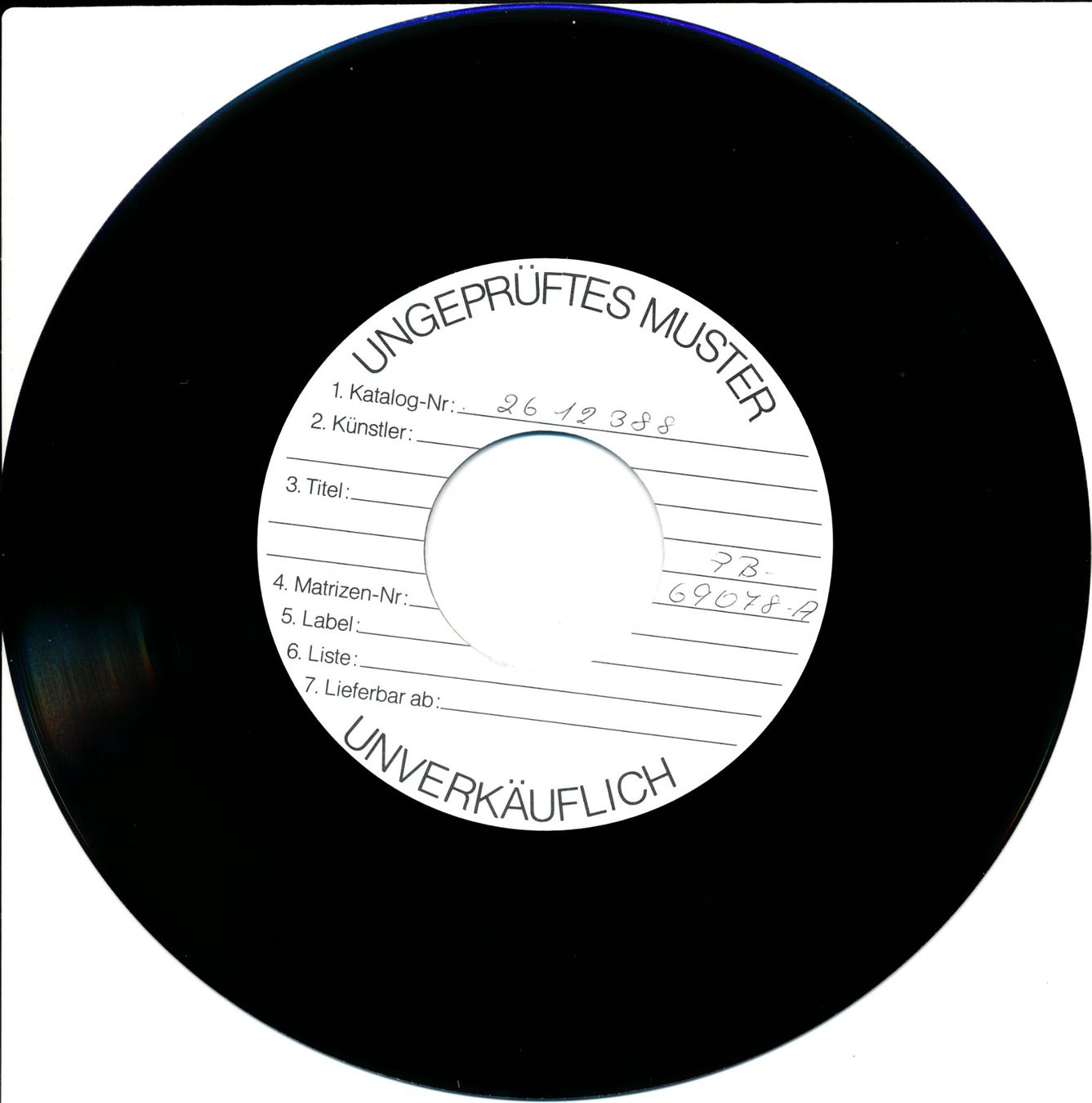 Dischi in vinile: RYAN & KLEINFELD - LET IT GO (7'' Vinyl Single TESTPRESSING) – Usato da Hedingen venduto da Studers 2