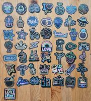 50 Aufkleber Sticker Neon Style