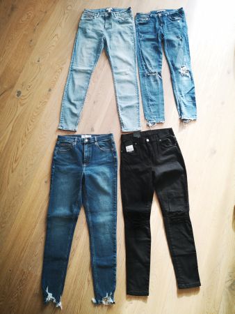 4er Damen-Jeans-Set – Größe 38–40, Bundle-Deal!