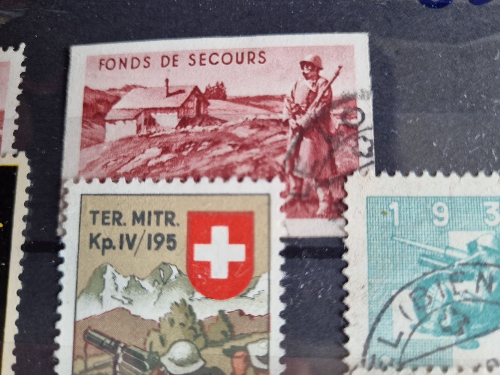 Alle Briefmarken: SAMMLUNG: SOLDATENMARKEN - GESTEMPELT  – Gebraucht aus Heimenschwand von rog_p7h9 1