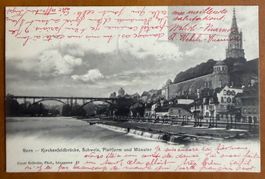 Bern - Kirchenfeldbrücke, Schwele, Plattform 1904