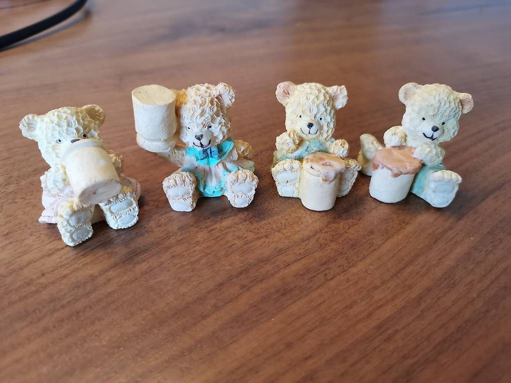 Statuette: 4er-Set Teddybären-Figuren – Usato da Fischbach LU venduto da goldfischli8 2
