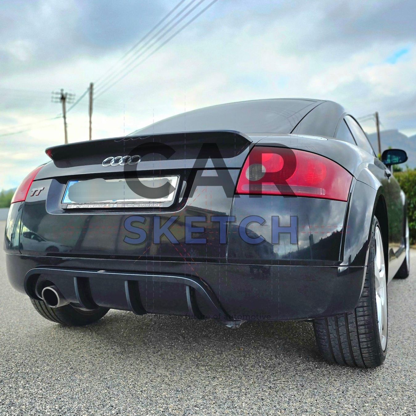 Diffusori di oli essenziali: Audi TT 8N Diffusoreinsatz – Einzel- oder Doppelauspuff – Nuovo e nell'imballaggio originale da Dietikon venduto da CarSketch 5