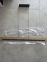 LED Pendelleuchte Holz Schwarz