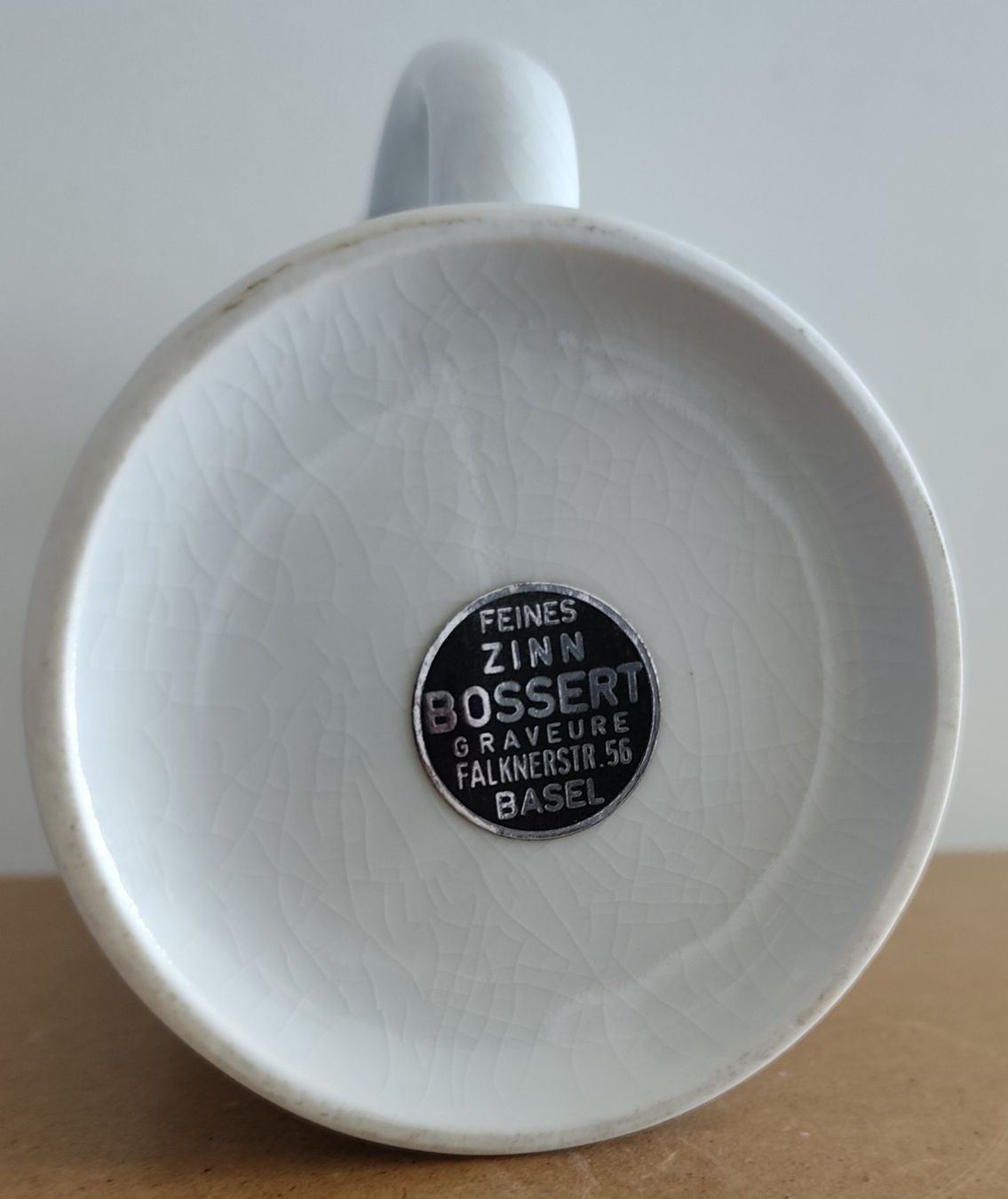 Bicchieri: Bierkrug Zinndeckel Basel/Basilea, Sammelobjekt, Top! – Nuovo (secondo la descrizione) da Bettwil venduto da Tigria10 3