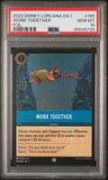 Work Together Foil Pre Errata Disney Lorcana TCG PSA 10