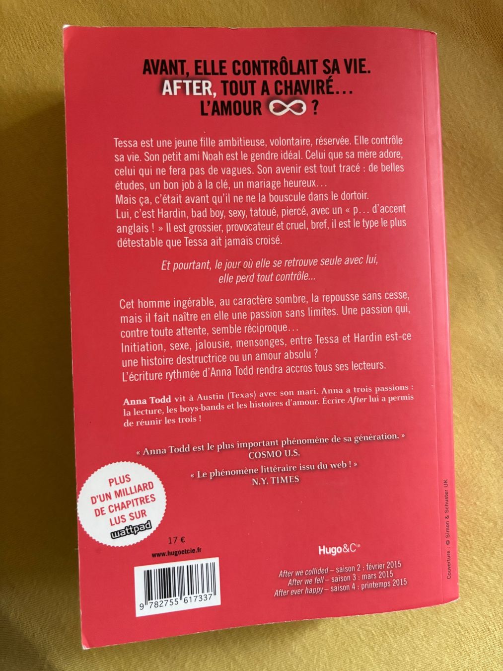 Libri: After Tome 1 - Anna Todd – Nuovo (secondo la descrizione) da La Chaux-de-Fonds venduto da lea_77ly 1