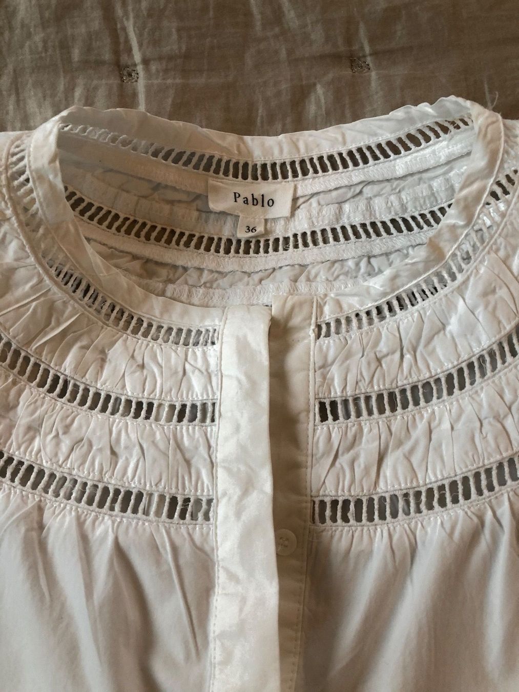 Camicette: Pablo white shirt top – Usato da Zurich venduto da MariaSPO 3