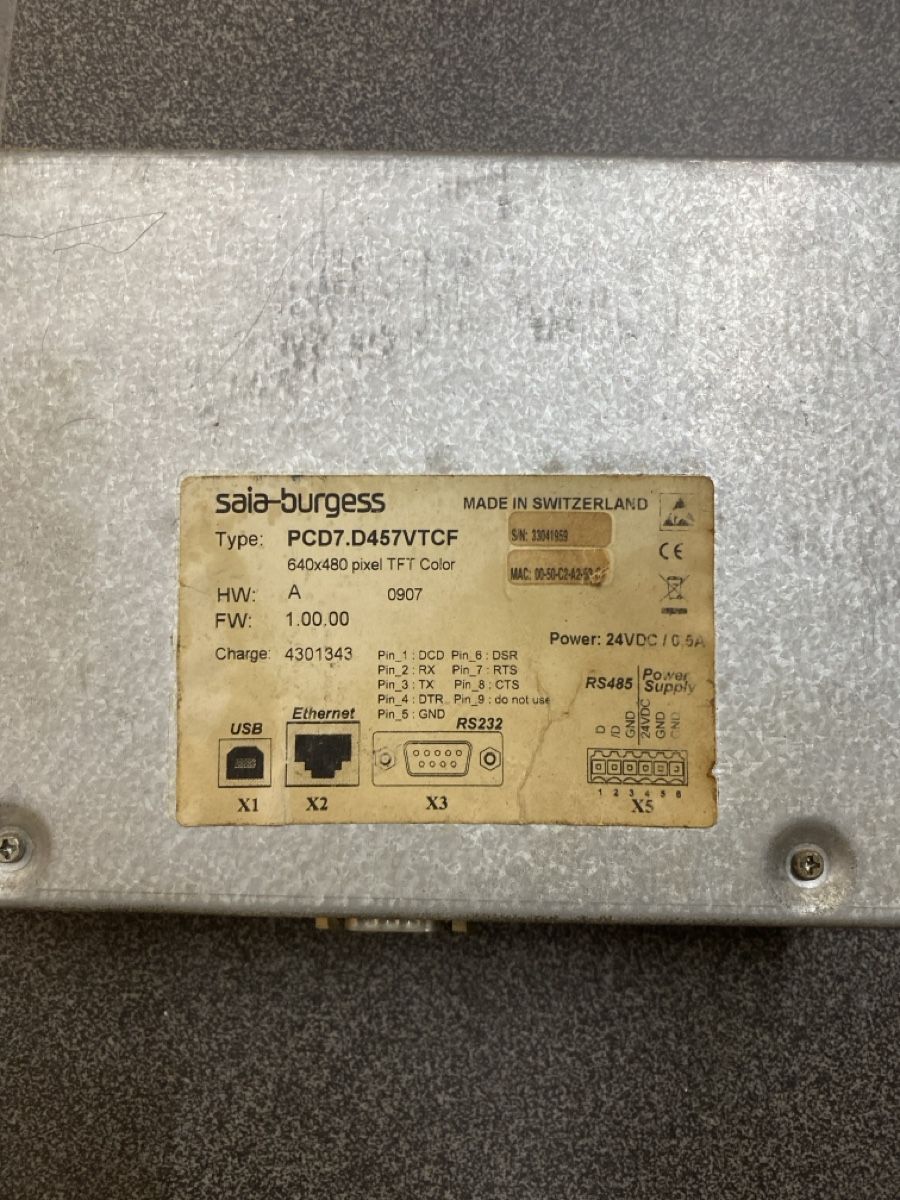 Monitor: Saia Burgess Display – Difettoso da Wettingen venduto da vpr_9gz6 2