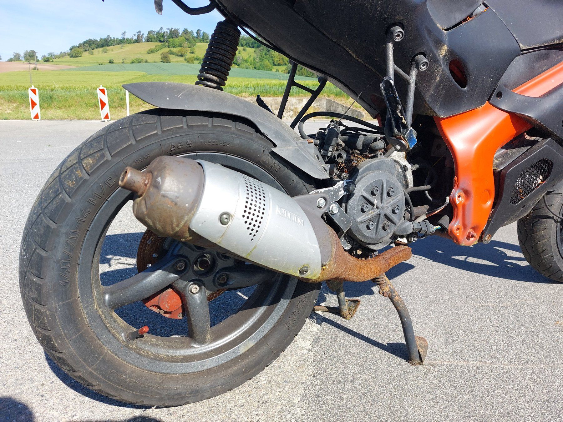 Gilera Scooter: Gilera DNA 50 Roller Scooter Motorrad Export ab 1 Fr.- – Difettoso da Schleitheim venduto da ZieglerMotoRecycling 6