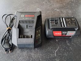 Bosch Ladegerät AL 3620 CV mit 36V Akku (4Ah)