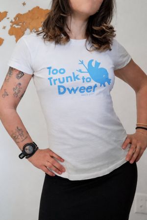 Trendiges T-Shirt "Too Trunk to Dweet" Gr. M, Sommer Style