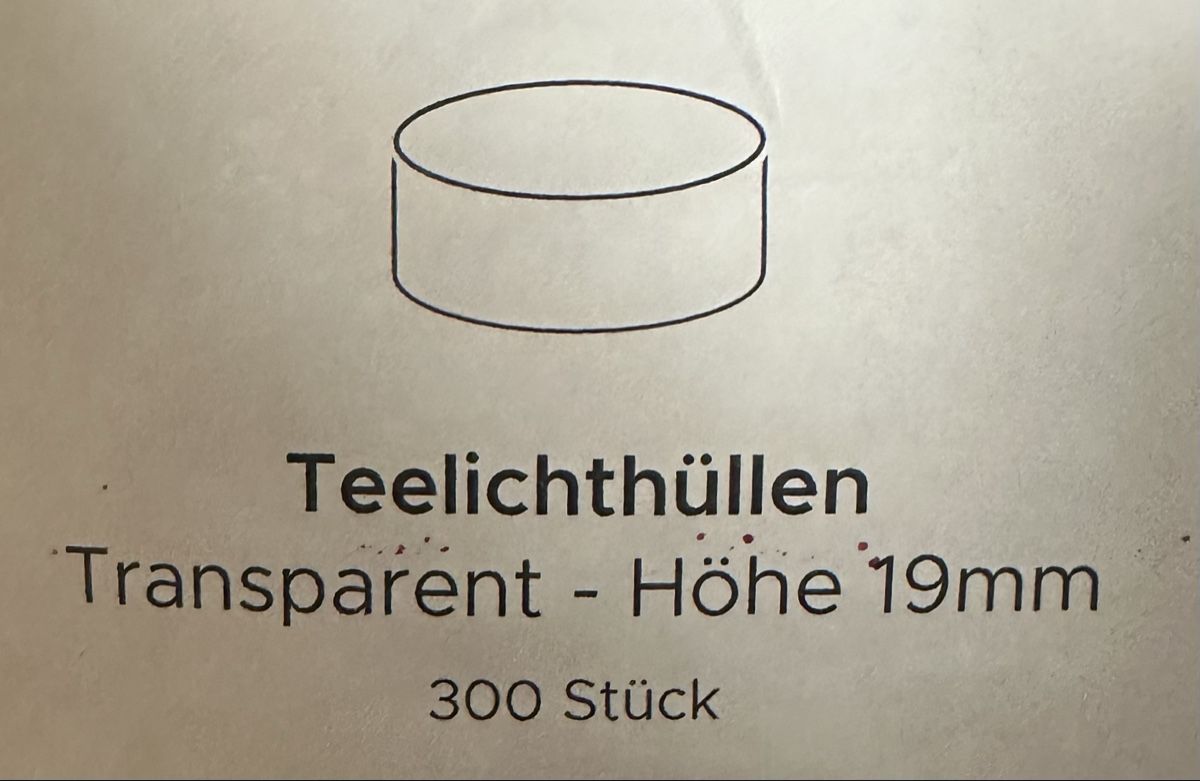 Contenitori & Simili: ca. 300 Teelichthüllen  – Usato da Recherswil venduto da Nitschy