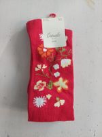 Casuals 2er-Socken-Set Blumenornamente/Rot 39-42