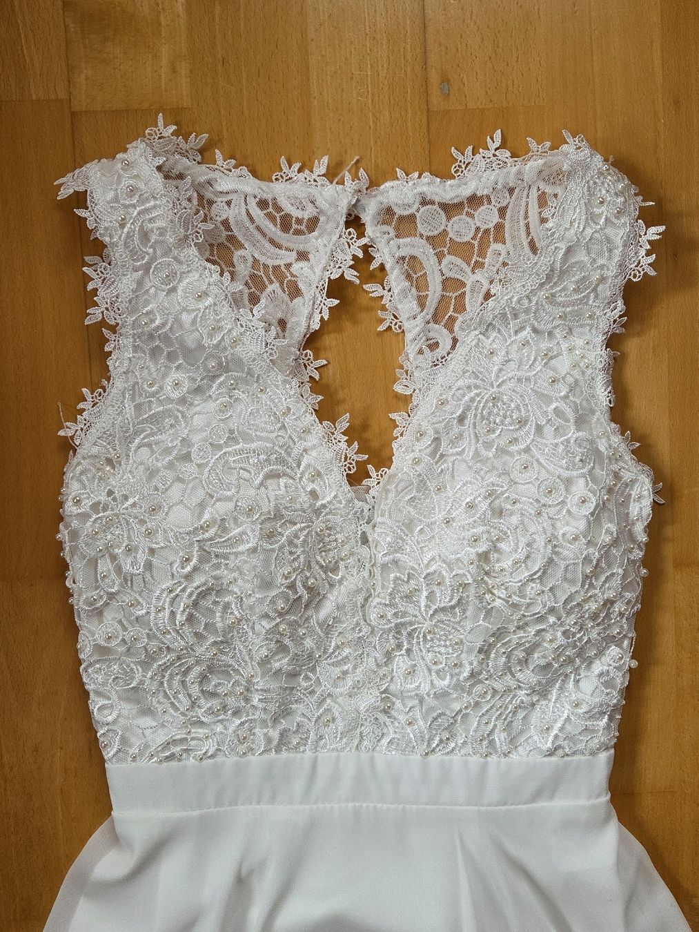Vestiti: Weisses Kleid mit Spitze KRAIMOD – Nuovo (secondo la descrizione) da Schneisingen venduto da mila-r 2