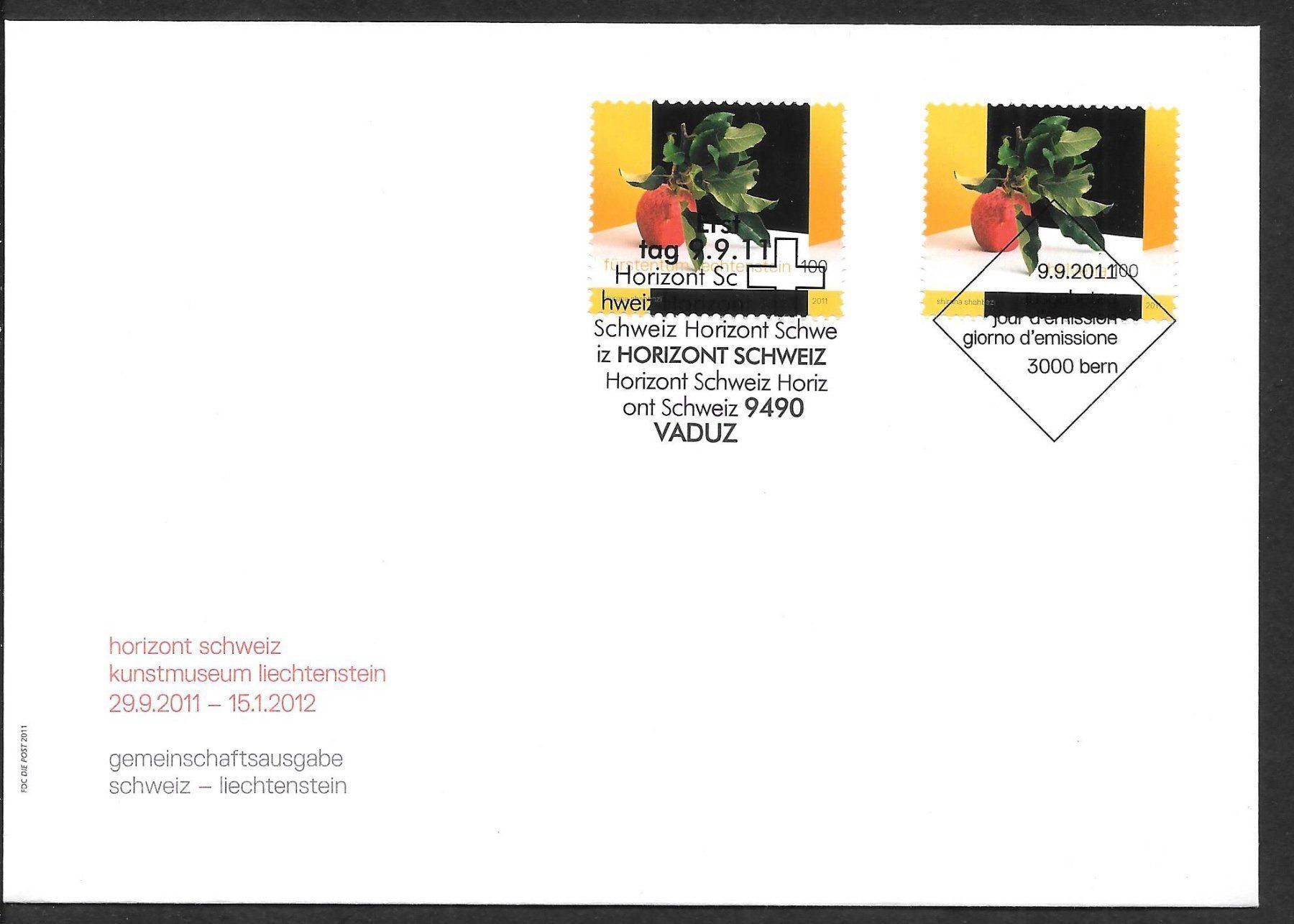 Tous les timbres: Combi-FDC 1410 CH / FL ET 9.9.2011 – Neuf (Voir description) à Olten par clotaldi