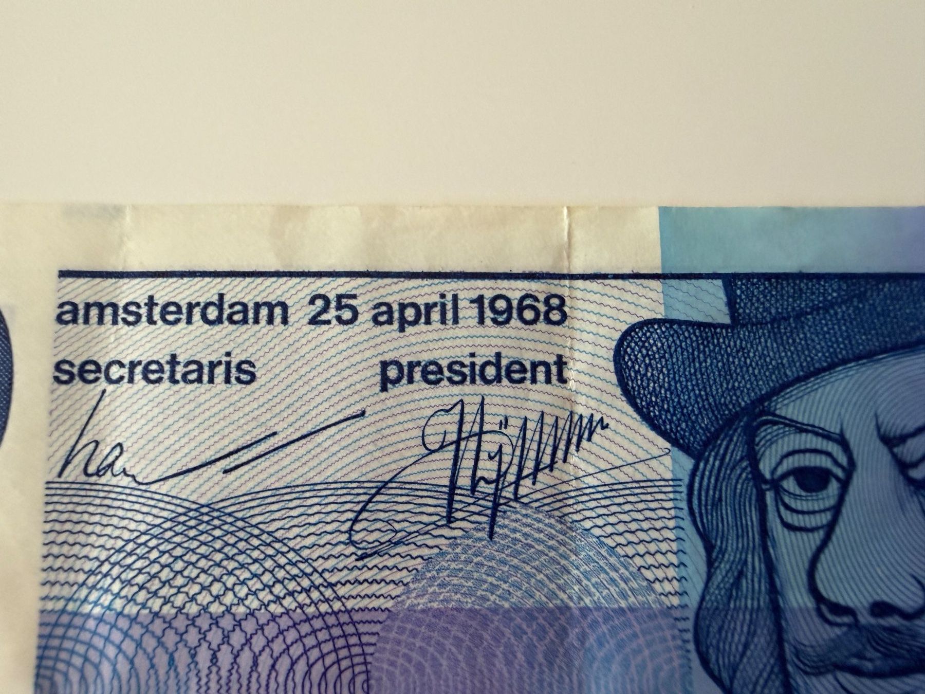 Banconote: 10 Gulden Nederland 1968 – Usato da Fribourg venduto da J334455 2