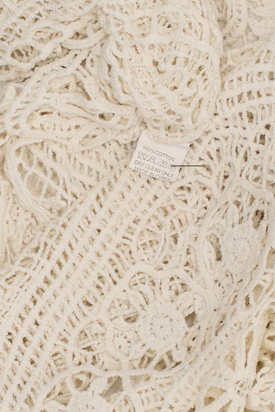 Tuniken: Tunique Crochet Écru Franges T. M – Gebraucht aus Fribourg von re-fine 6