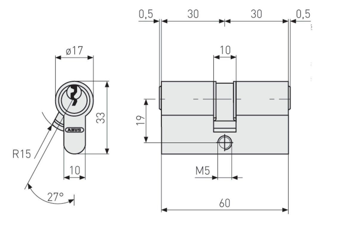 Abus Cilindri per serratura: 2 Stk. ABUS Doppelzylinder E60NP 30/30 gleichschliessend – Nuovo e nell'imballaggio originale da Kägiswil venduto da nick333 2