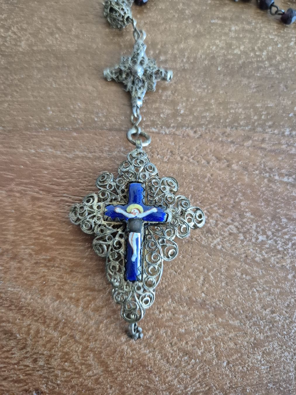Sonstiger Schmuck: Antiker Filigran Granat Rosenkranz Nr.1 – Gebraucht aus Zürich von Dalema13 3