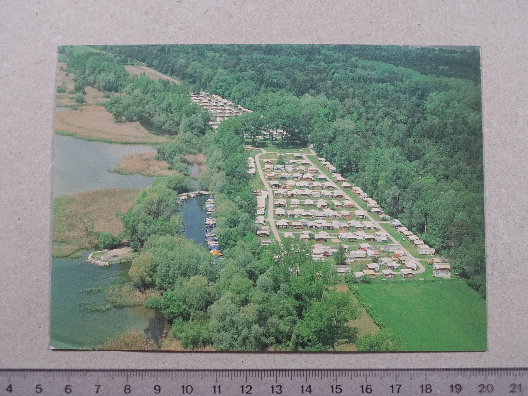 Ansichtskarten: Gampelen, TCS Camping Fanel, 1988 – Gebraucht aus Lenzburg von fh1