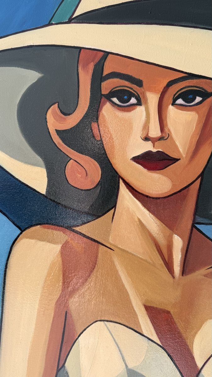 Dipinti: Madame Bleu – Original Ölgemälde – Nuovo (secondo la descrizione) da Buchs SG venduto da ViccaArt