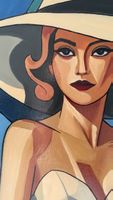 Madame Bleu – Original Ölgemälde
