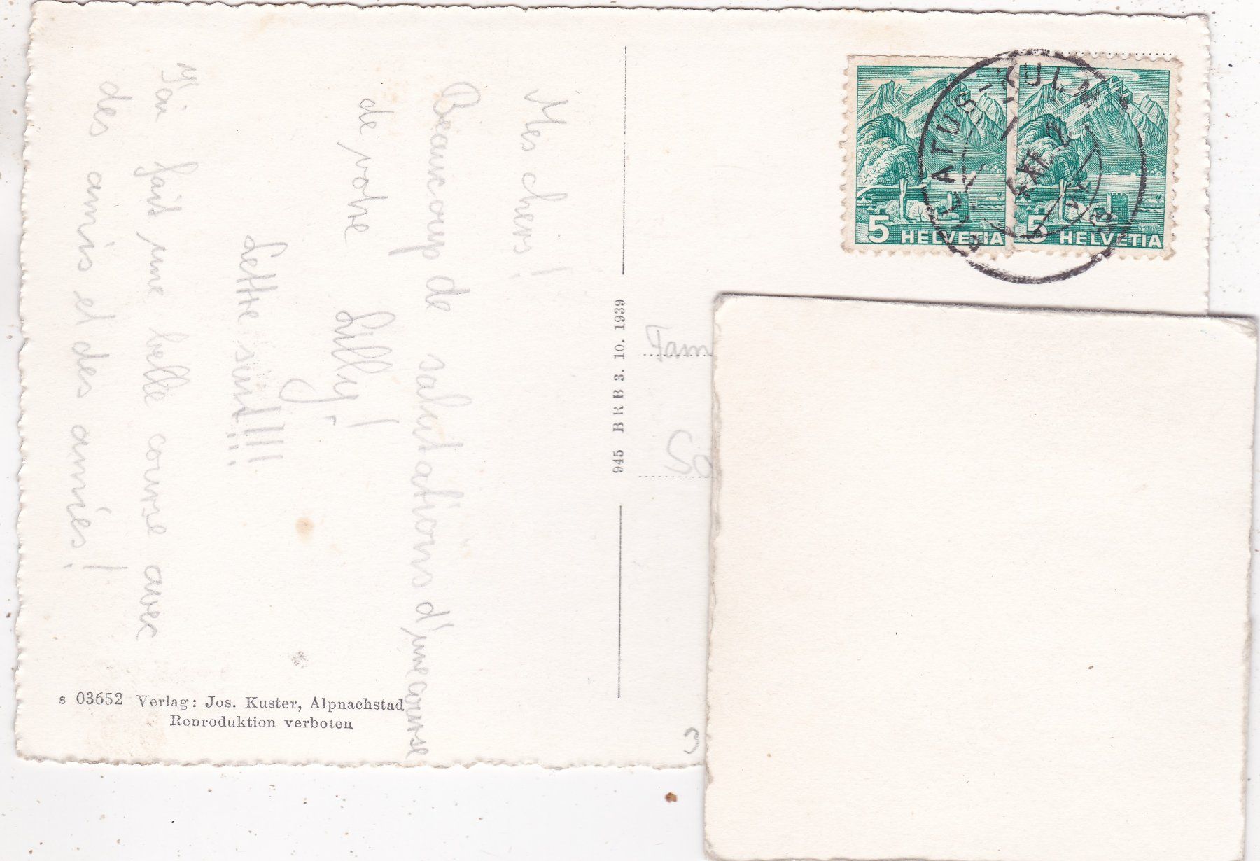 Cartoline postali: Pilatus mit Berneralpen Alphornbläser 1942 – Usato da Herisau venduto da Lisegrat2008 1