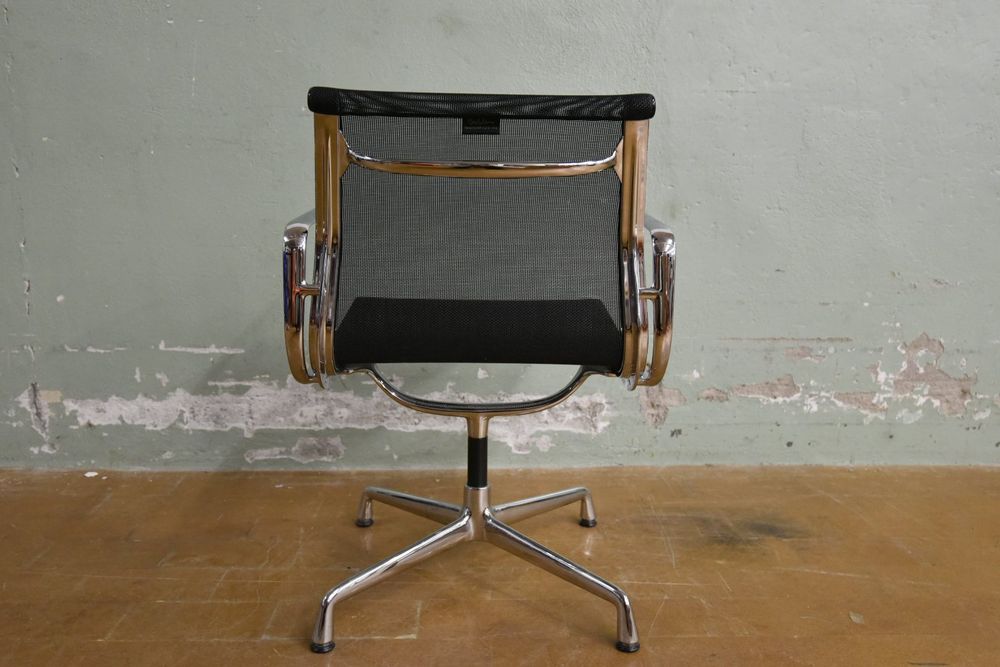 Designer Stuhl Vitra EA 107 Netz / Schwarz *nicht drehbar* 3