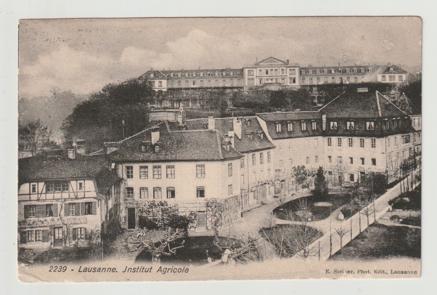 Cartoline postali: Lausanne Institut Agricole – Usato da Lausanne venduto da PL22neufx