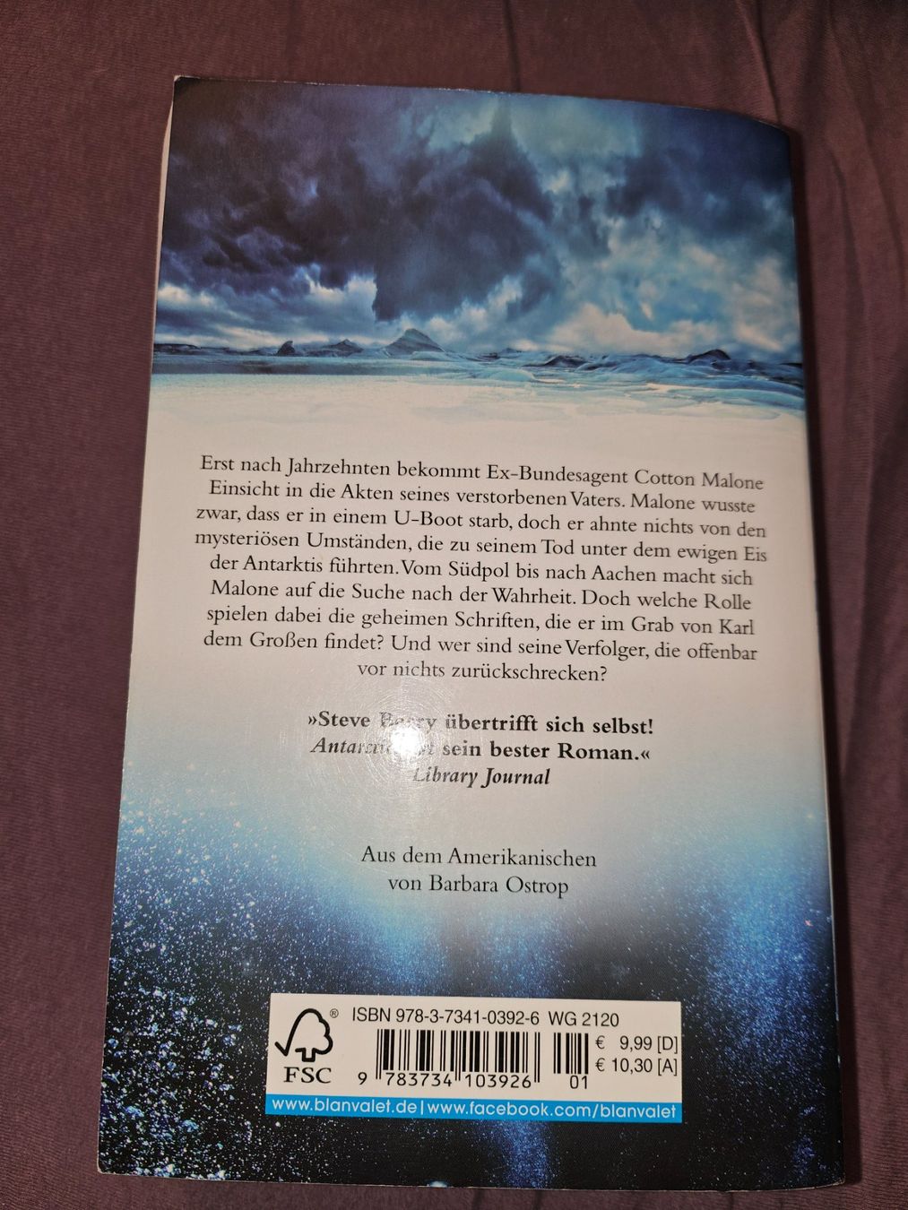 Libri: Buch: Antarctica von Steve Berry – Usato da Thun venduto da Shame 1