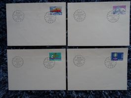 4 Briefe FDC 1962 ab nur Fr. 5.--