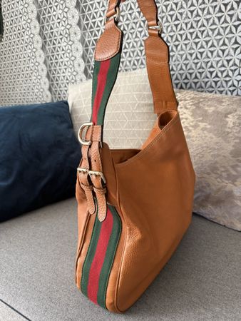 Sac Gucci en cuir véritable, en bandoulière