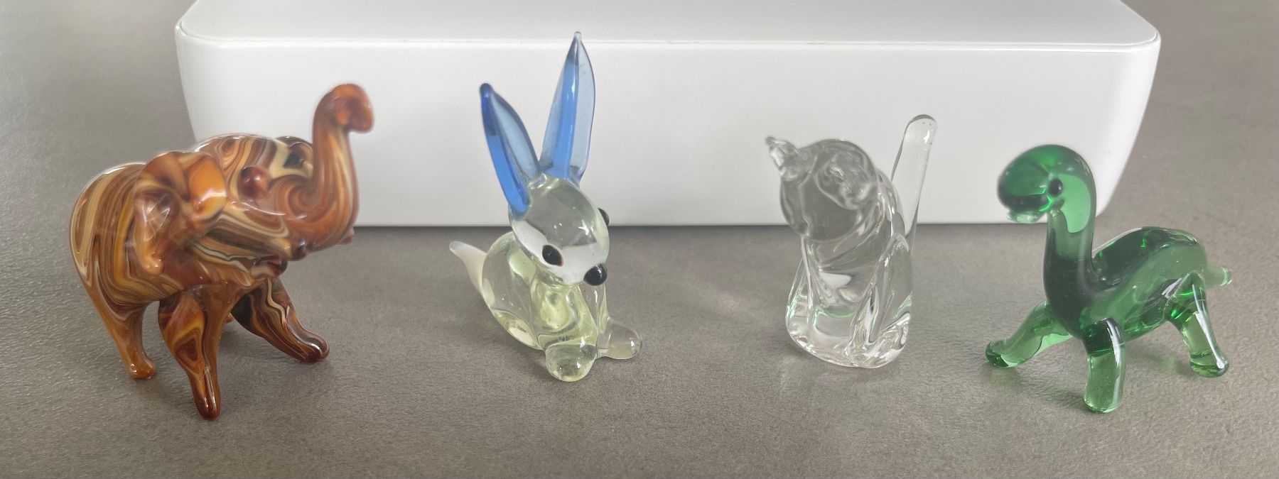 Figuren: 4 Glastierli Setzkasten – Gebraucht aus Niederrohrdorf von Wimabu531
