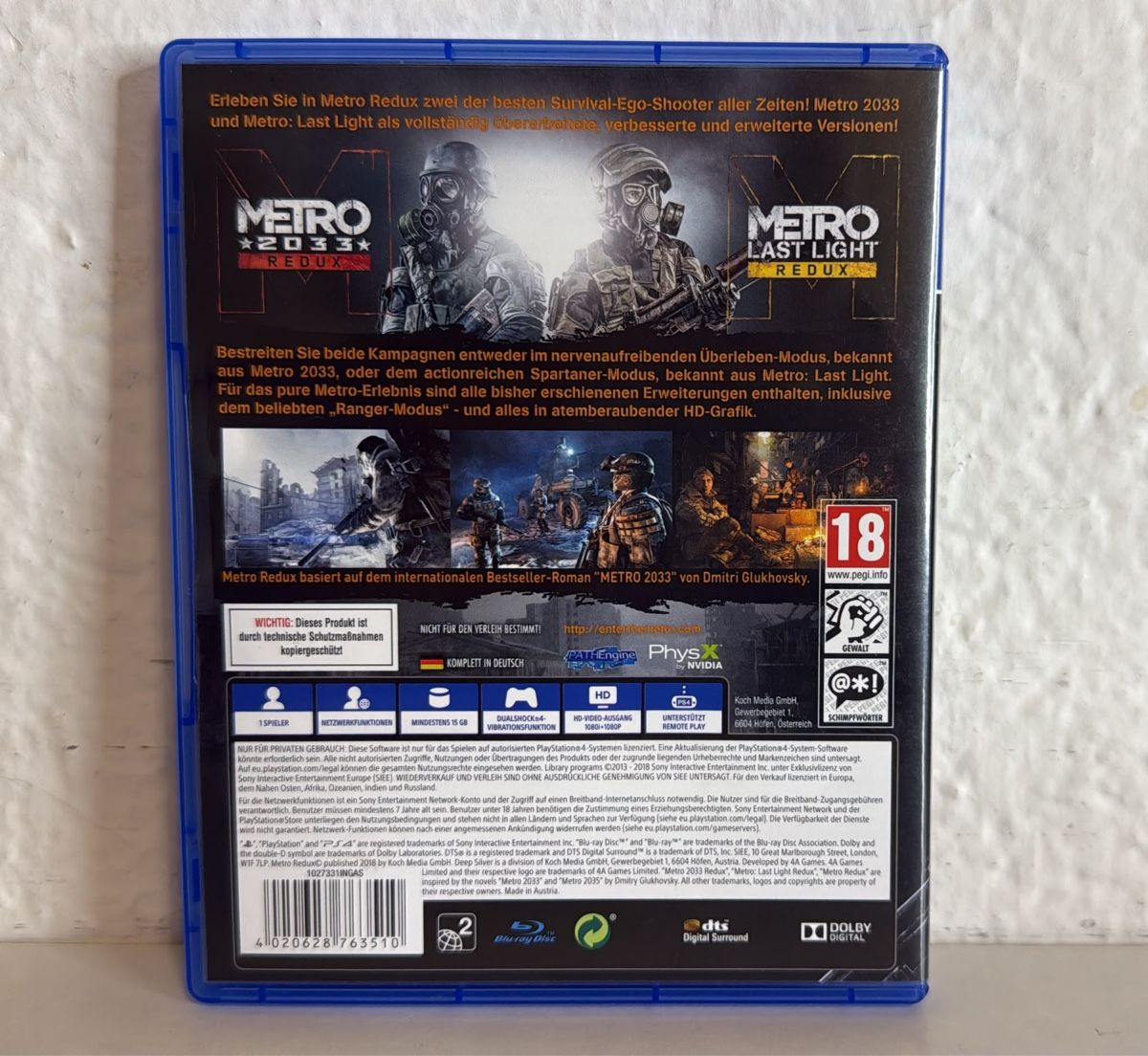Sony Giochi: Metro Redux - PS4/PS5 Game – Usato da Ehrendingen venduto da bubulence 1