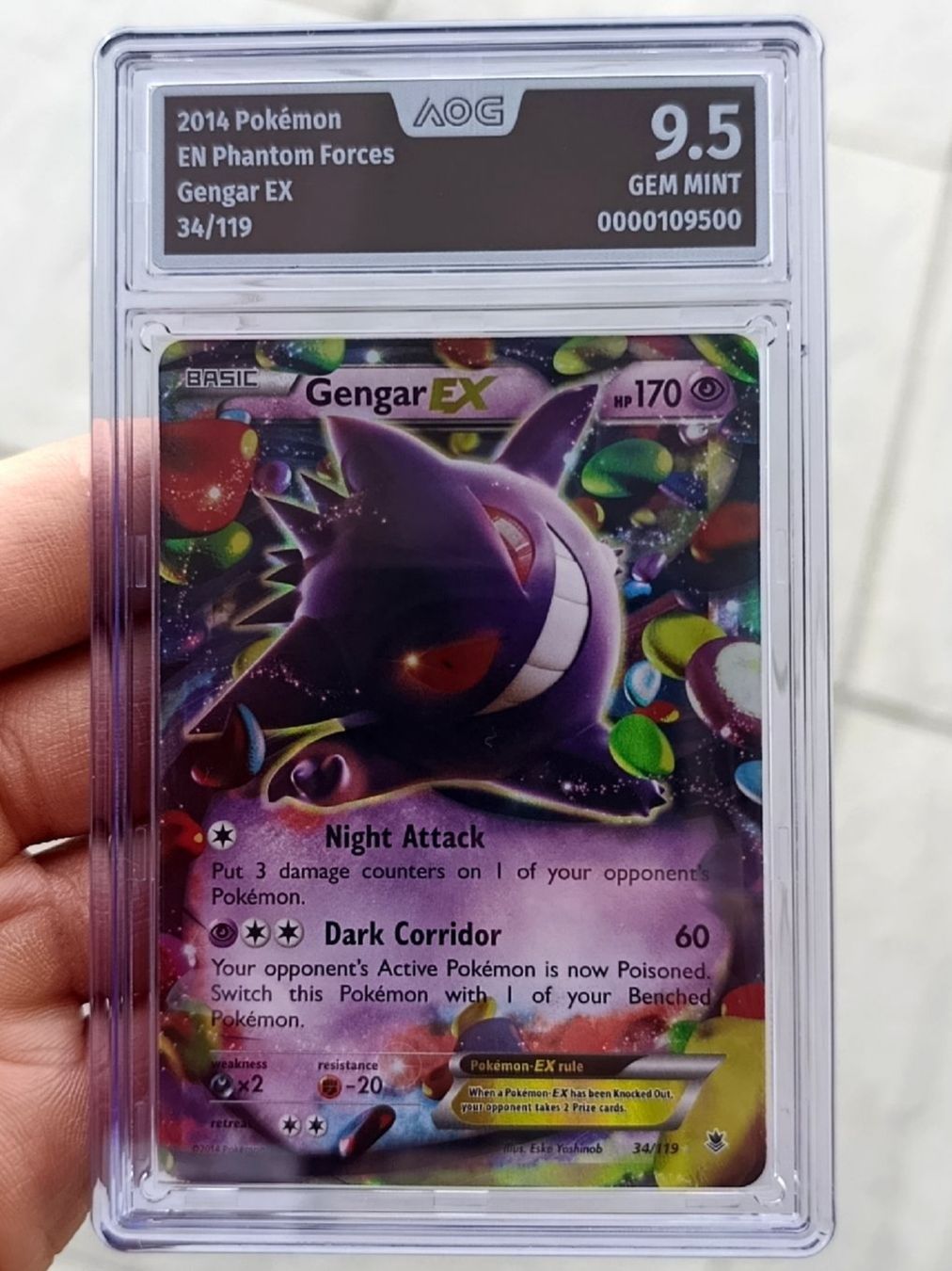 Pokémon Carte collezionabili: Pokémon Gengar EX 34/119 ENG 2014, AOG 9.5 – Nuovo (secondo la descrizione) da Wil SG venduto da Donaldus