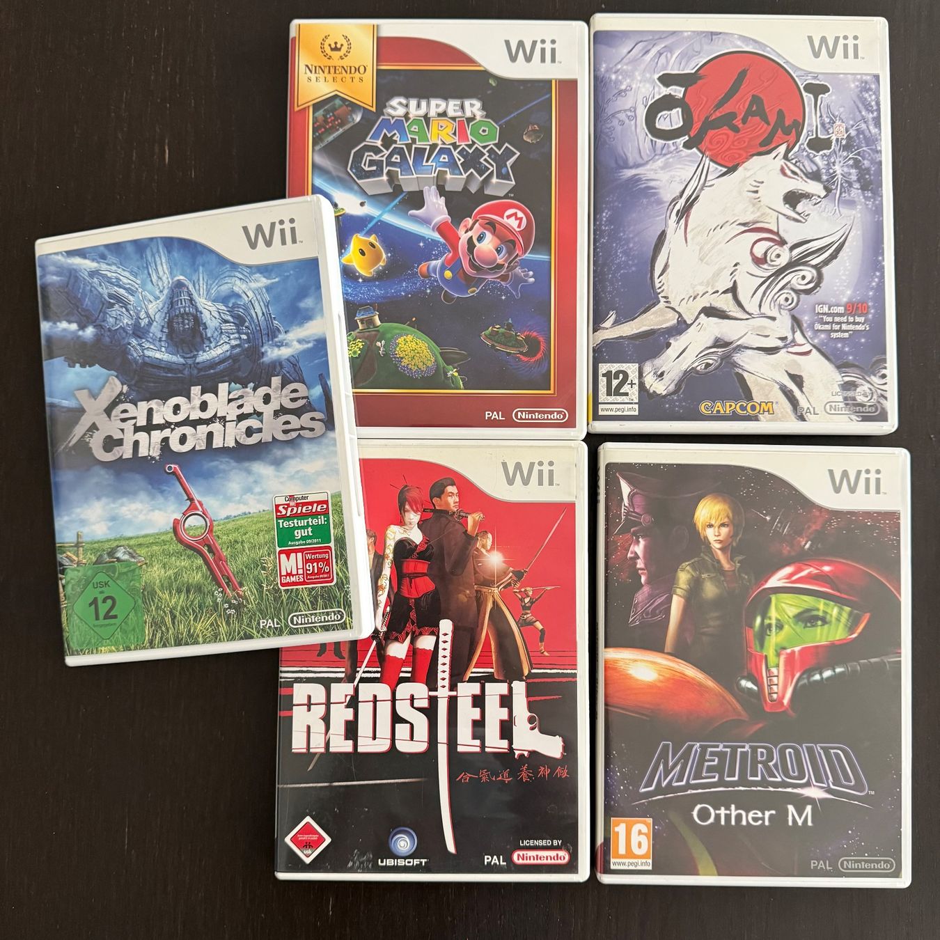 Nintendo Spiele: 5 Wii Games:  Mario Galaxy, Xenoblade Chronicles und weitere – Gebraucht aus Bern von Indahouse