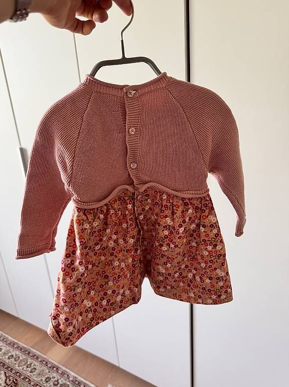 Mayoral Vestiti & Gonne: MAYORAL Kleid 2in1 Strickpullover & Rock Blumen Gr 74 – Usato da Meilen venduto da JuliaFantasma 1