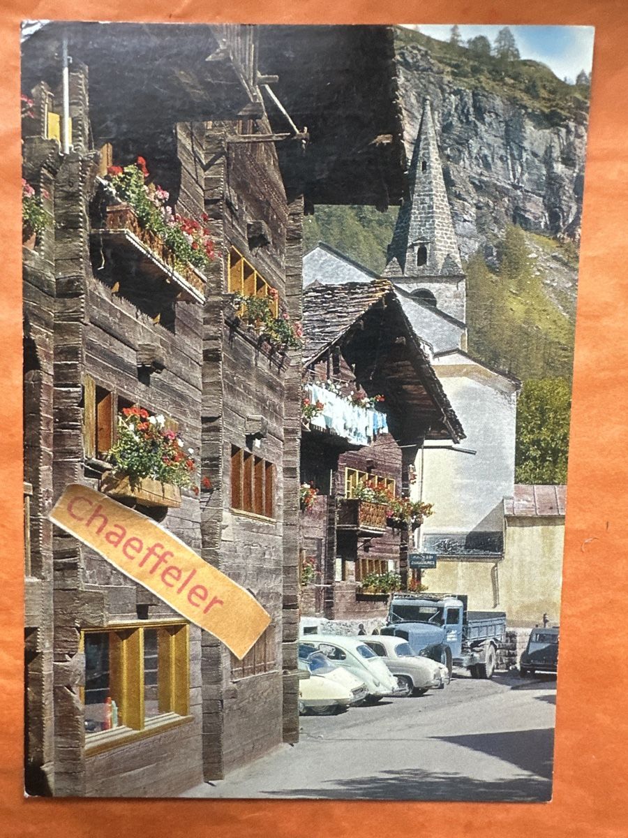 Cartoline postali: Alte Ansichtskarte Evolène, Valais - Chalets à Evolène – Usato da Zürich venduto da Chaeffeler