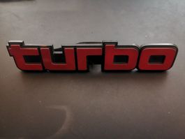 turbo Emblem Schriftzug