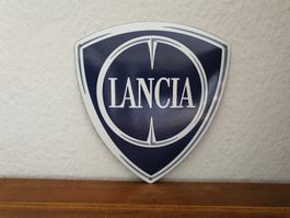 Emailschild Lancia Logo Wappen Emaille Schild Reklame Retro