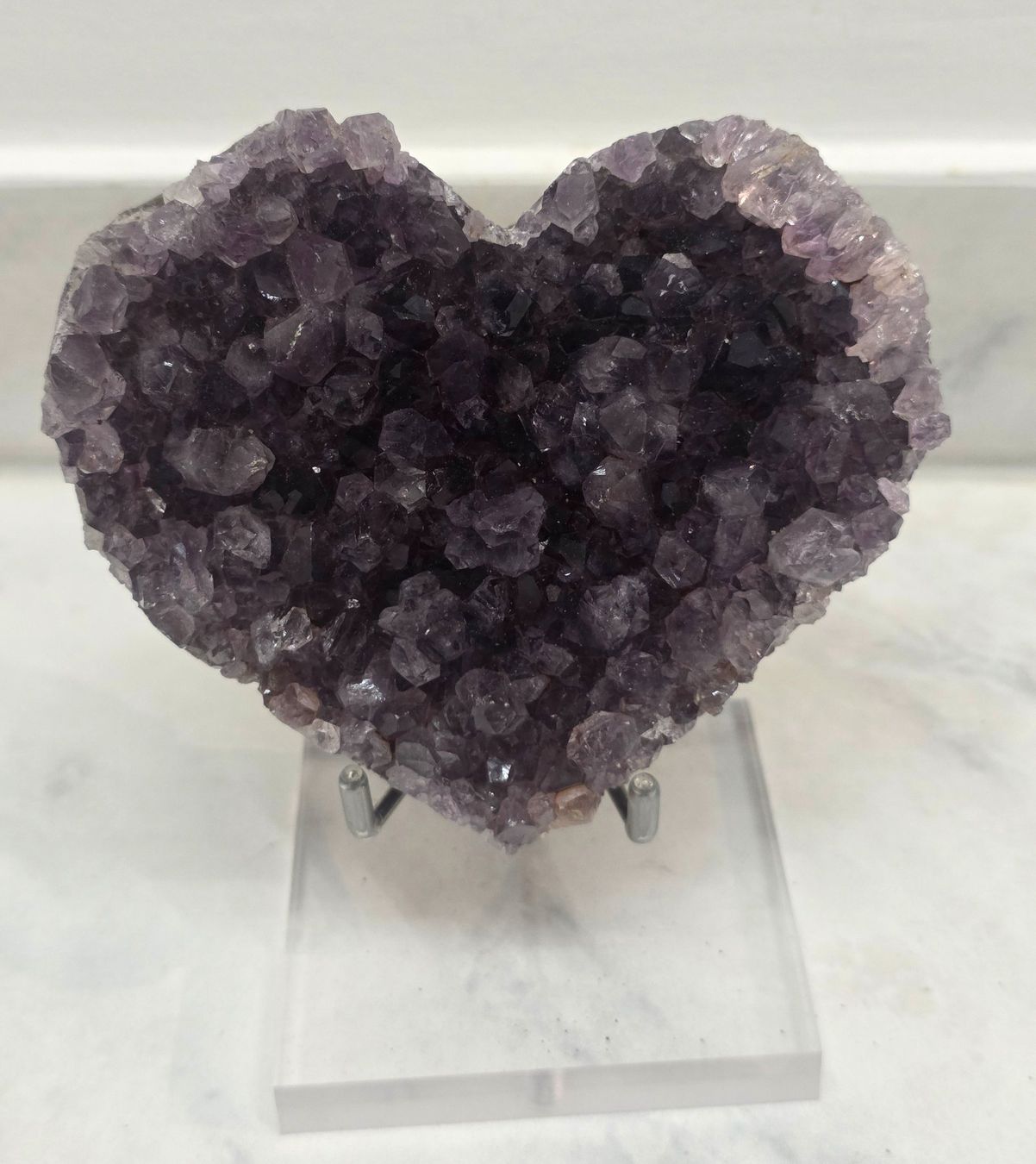 Minerali & Pietre curative: Amethyst Herz auf Stand HD 452g – Nuovo e nell'imballaggio originale da Matzingen venduto da Shay_Crystalz