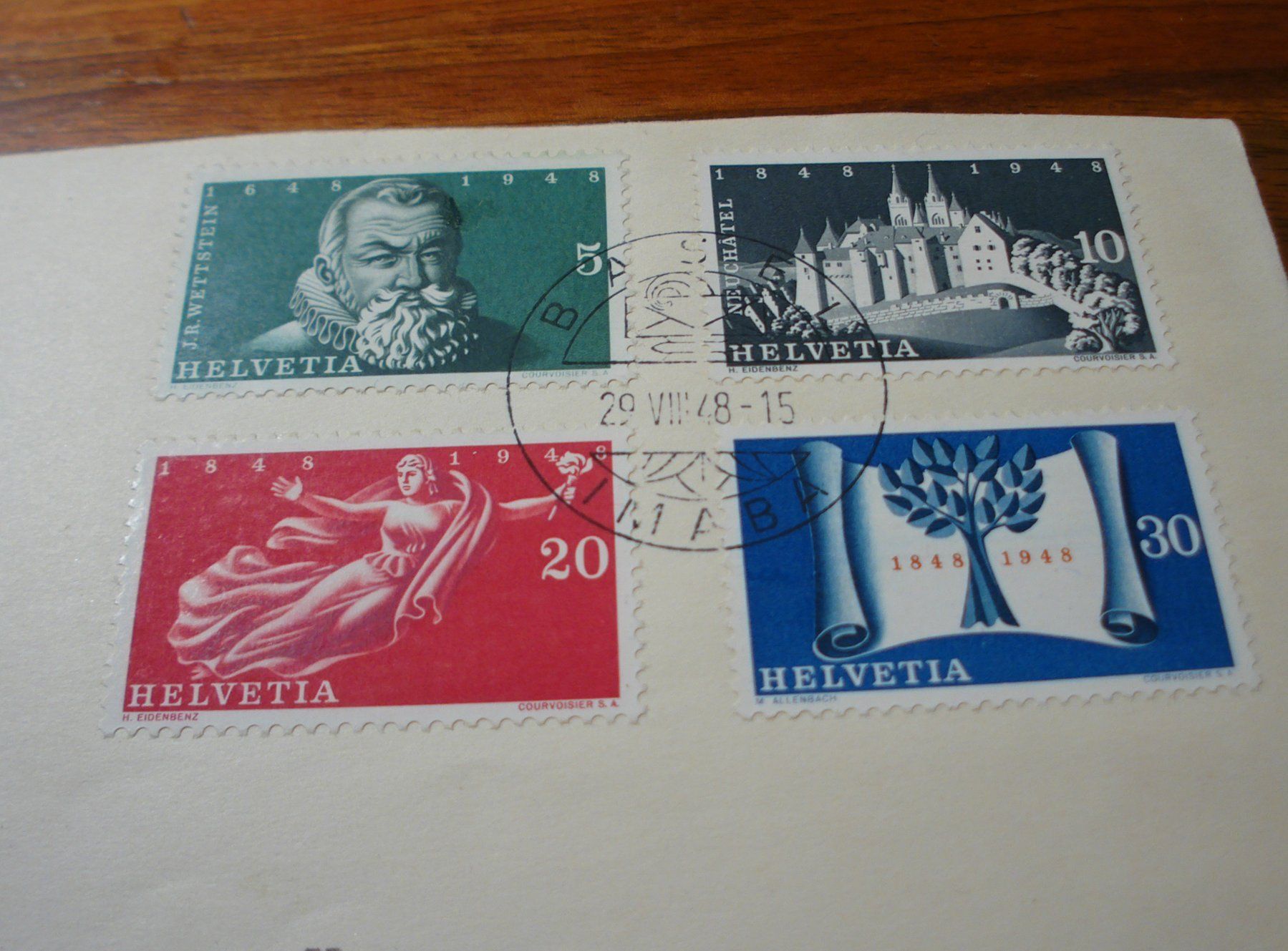 Alle Briefmarken: Satzbrief  1948, Sonder-o IMABA Basel – Gebraucht aus Niederwil AG von morostahu 1