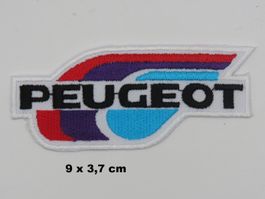 PEUGEOT - Aufnäher - Aufbügler - Stickerei - 9x3.7cm