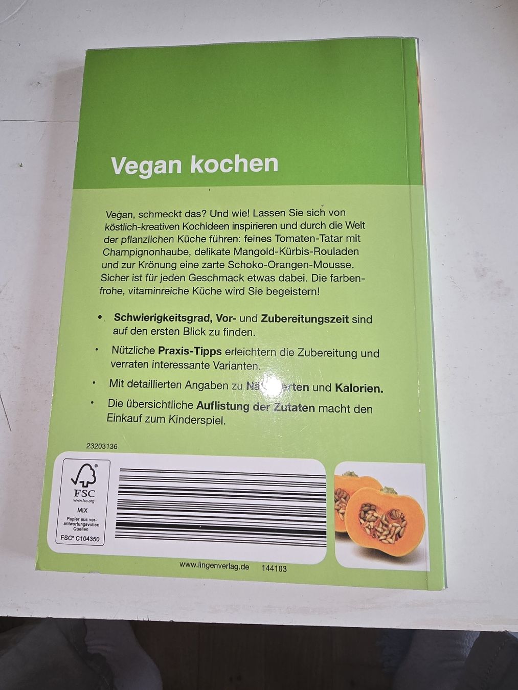 Bücher: Vegan Kochen - Kochbuch – Gebraucht aus Oberbüren von Elk2025 1