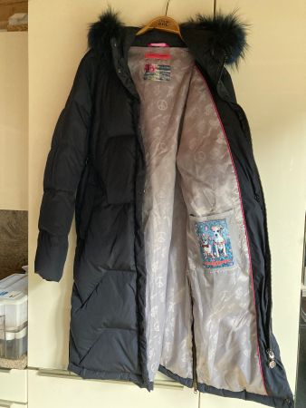 FRIEDA & FREDDIES Gr. L/XL Daunenmantel dunkelblau neuwertig