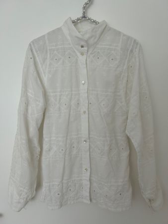 Weisse Bluse Gr.36 Vintage