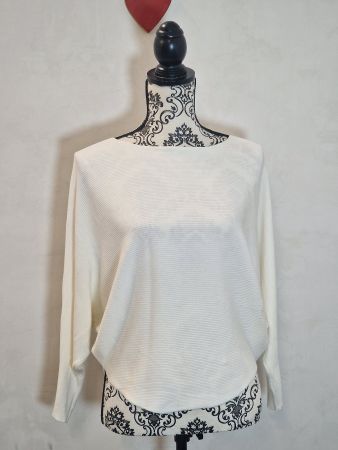 Pullover weiss Fledermausärmel Sienna Gr S wie neu