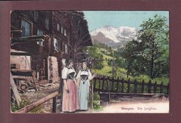 WENGEN - Frauen und Jungfrau - 1906